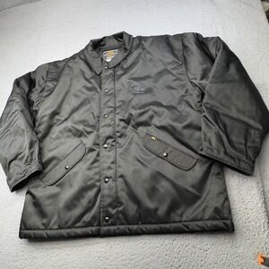 Alpha Industries Jacket Mens 46 Black Puffer Military Tactical Coat USA Made